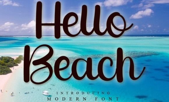 Hello Beach Font - Featured Image