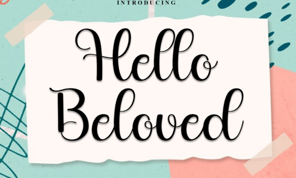 Hello Beloved Font - Featured Image
