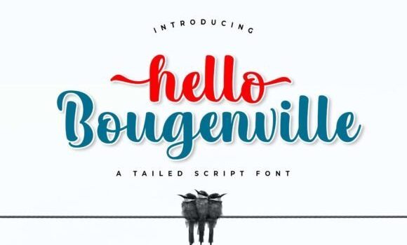 Hello Bougenville Font Fonts Free Download Hello Bougenville Font - Featured Image