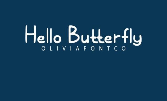 Hello Butterfly Font Fonts Free Download