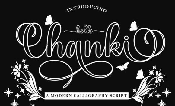 Hello Chanki Outline Font - Featured Image