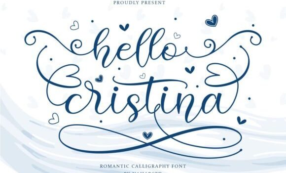 Hello Cristina Font Fonts Free Download Hello Cristina Font - Featured Image