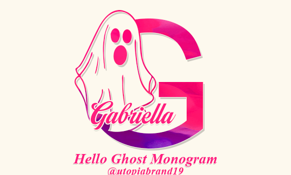 Hello Ghost Monogram Font - Featured Image