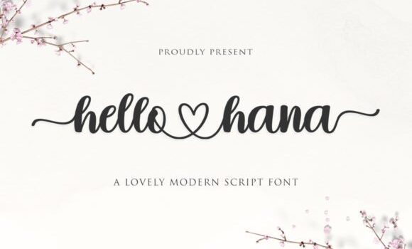 Hello Hana Font - Featured Image