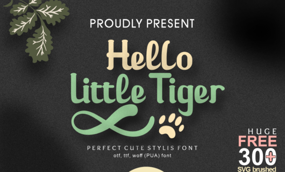 Hello Little Tiger Font Fonts Free Download Hello Little Tiger Font - Featured Image