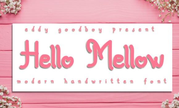 Hello Mellow Font - Featured Image
