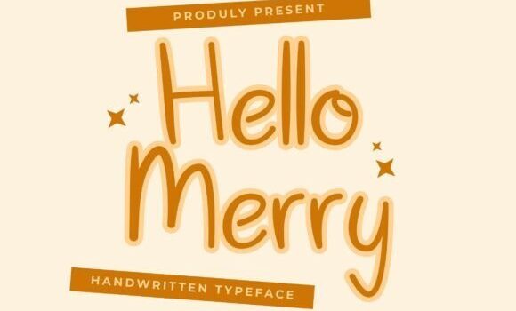 Hello Merry Font Fonts Free Download Hello Merry Font - Featured Image