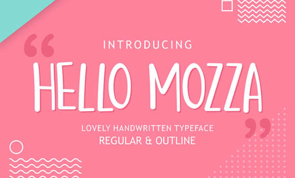 Hello Mozza Font Fonts Free Download Hello Mozza Font - Featured Image