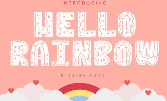 Hello Rainbow Font Fonts Free Download