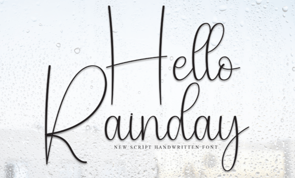 Hello Rainday Font - Featured Image