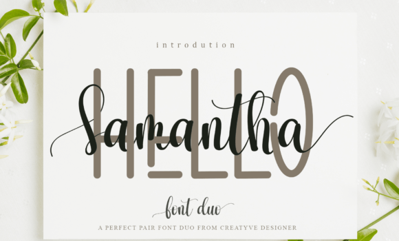 Hello Samantha Font - Featured Image