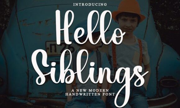 Hello Siblings Font - Featured Image