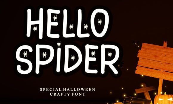 Hello Spider Font - Featured Image