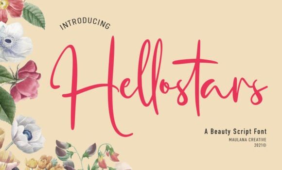Hellostars Script Font - Featured Image