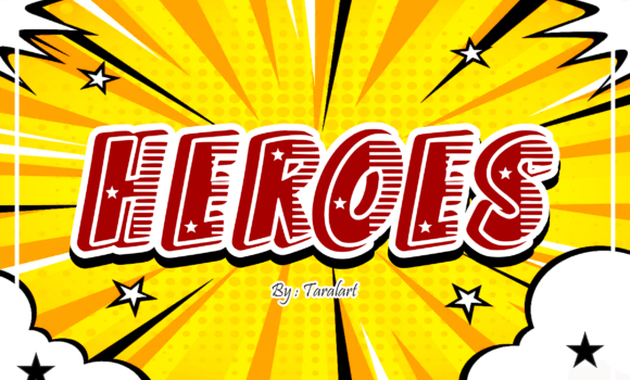 Heroes Font - Featured Image