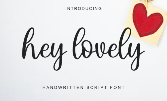 Hey Lovely Font Fonts Free Download Hey Lovely Font - Featured Image