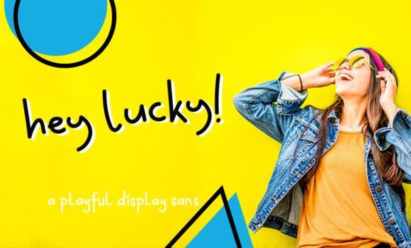 Hey Lucky! Font - Featured Image