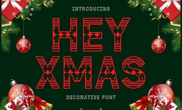 Hey Xmas Font Fonts Free Download Hey Xmas Font - Featured Image