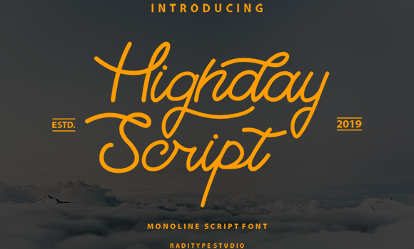 Highday Script Font - Featured Image