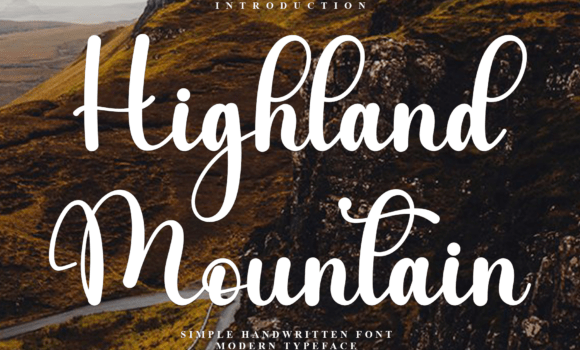 Highland Mountain Font - Featured Image