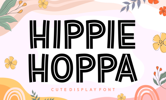 Hippie Hoppa Font - Featured Image