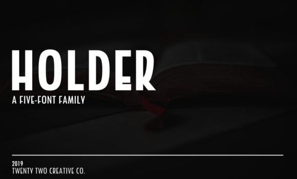 Holder Family Font - Featured Image