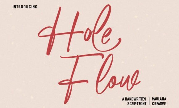 Hole Flow Font - Featured Image
