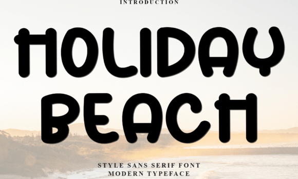 Holiday Beach Font - Featured Image