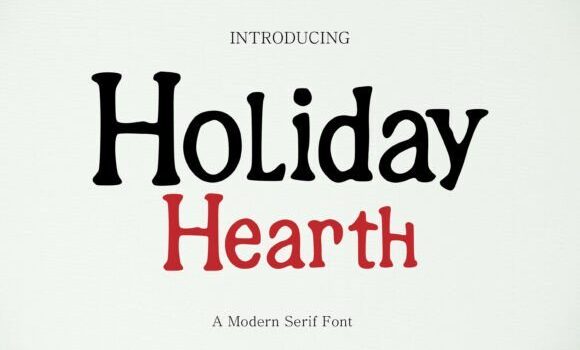 Holiday Hearth Font - Featured Image