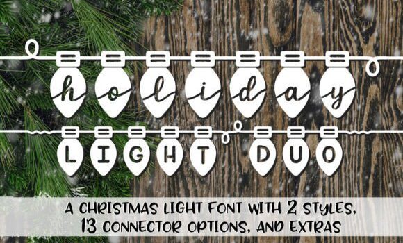 Holiday Light Duo Font - Featured Image