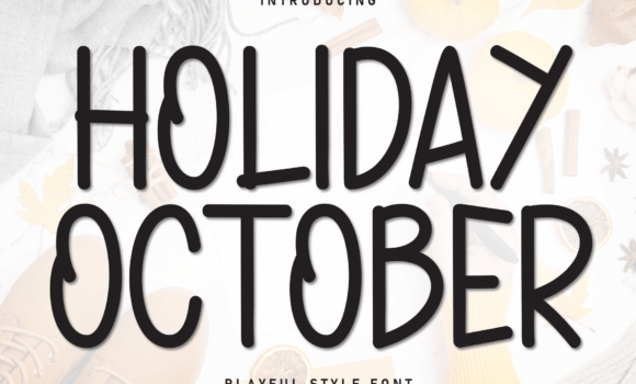 Holiday October Font - Featured Image