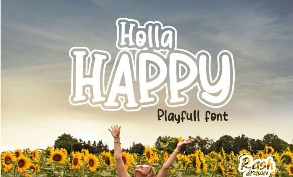 Holla Happy Font - Featured Image