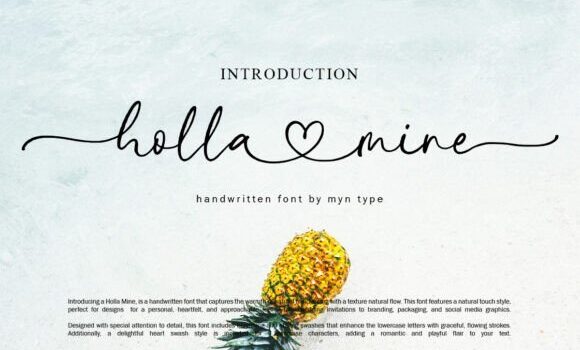 Holla Mine Font - Featured Image