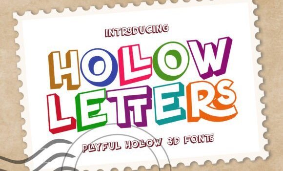 Hollow Letters Font Fonts Free Download Hollow Letters Font - Featured Image