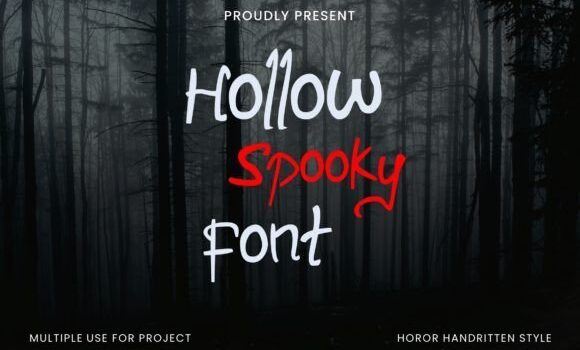 Hollow Spooky Font - Featured Image
