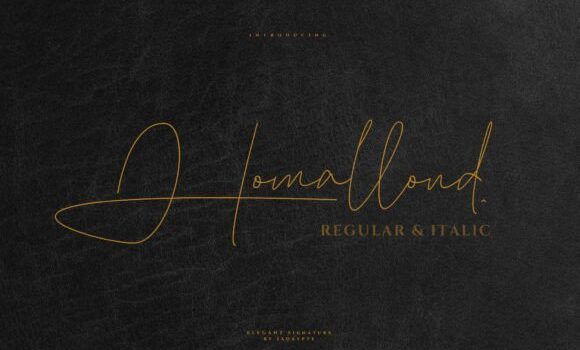 Homallond Font - Featured Image