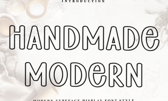 Homemade Modern Font - Featured Image