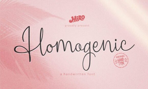 Homogenic Font - Featured Image