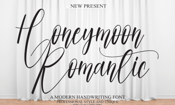 Honeymoon Romantic Font - Featured Image