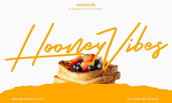 Hooney Vibes Font - Featured Image