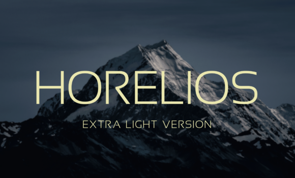 Horelios Extra Light Font - Featured Image