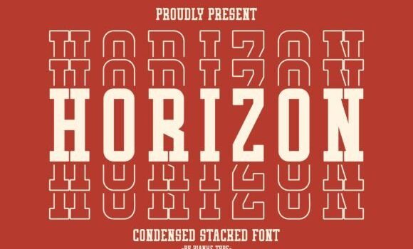 Horizon Stacked Font - Featured Image