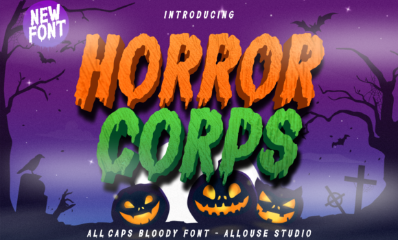 Horror Corps Font - Featured Image