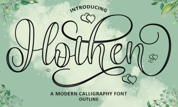 Hothen Outline Font Fonts Free Download Hothen Outline Font - Featured Image