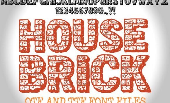 House Brick Font Fonts Free Download House Brick Font - Featured Image