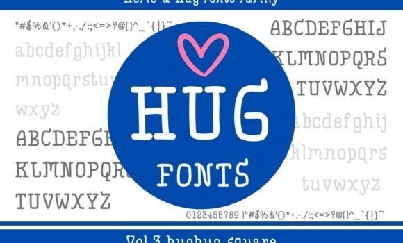 Hughug Square Font - Featured Image