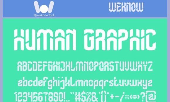 Human Graphic Font - Featured Image