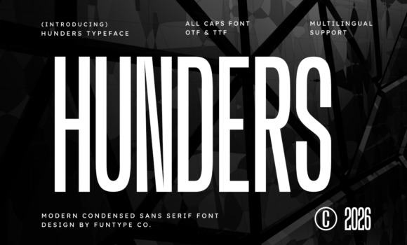 Hunders Font Fonts Free Download Hunders Font - Featured Image