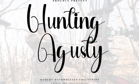 Hunting Agusty Font - Featured Image