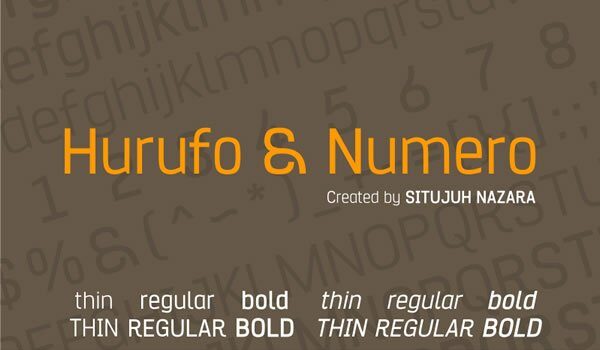 Hurufo Numero Font - Featured Image